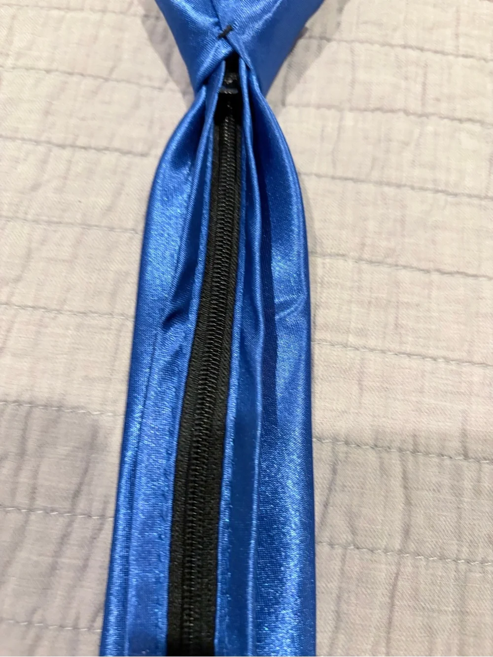 Source Unknown Bright Blue Pre-Tied Satin Neck Tie